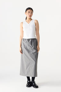 Sleeveless Snap Button Knit Top