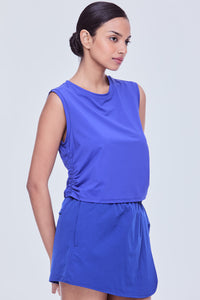 Scrunchy Side Spots Tank Tee