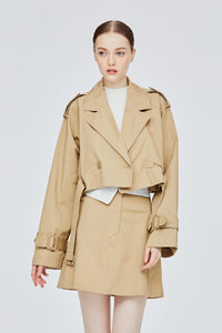 Crop Trench Coat