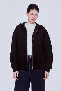 Oversized Neoprene Hoodie