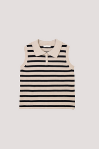 Contrast Striped Knit Tank Top