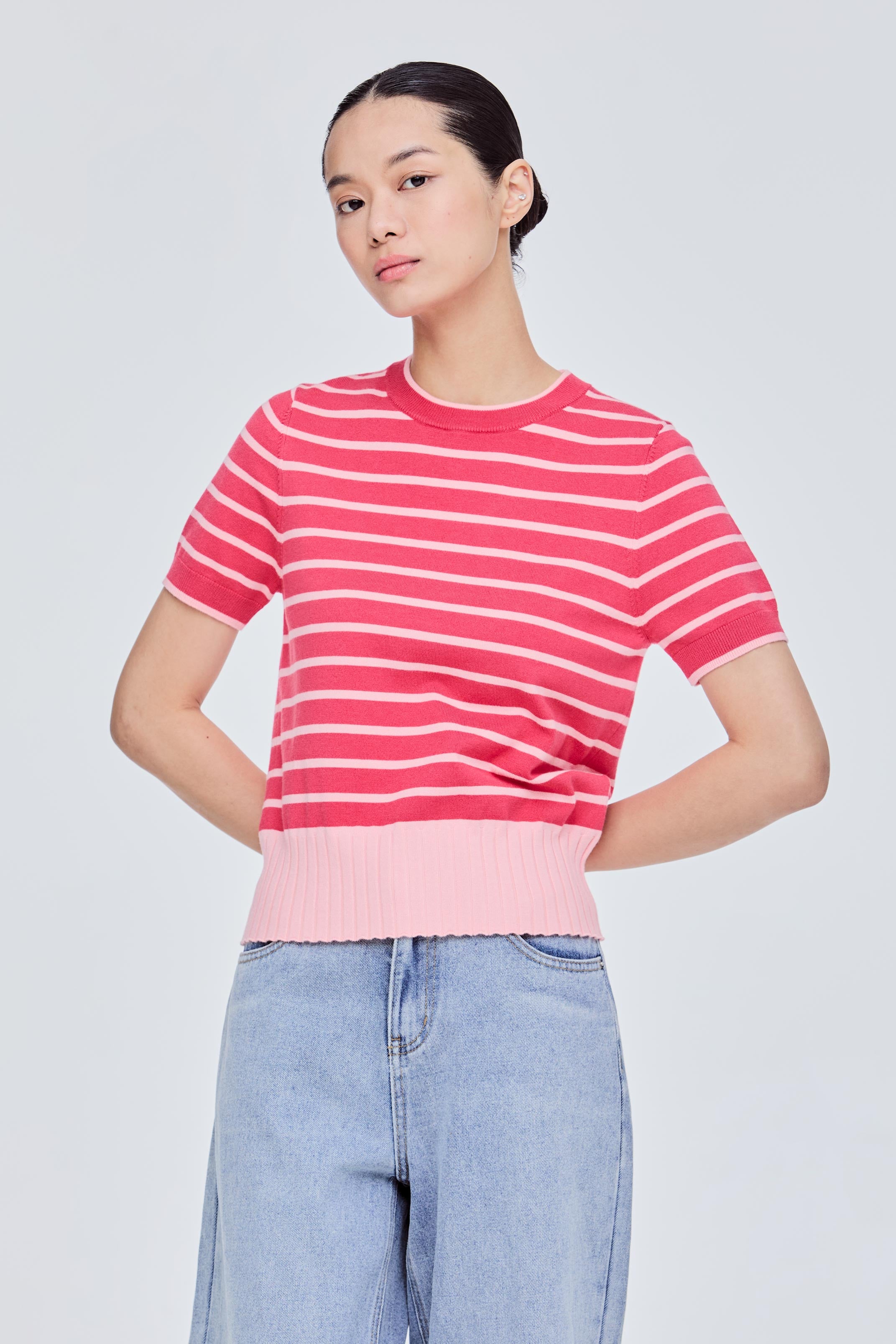 Cropped Knit Top