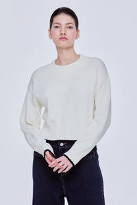 Contrast Colour Trim Sweater