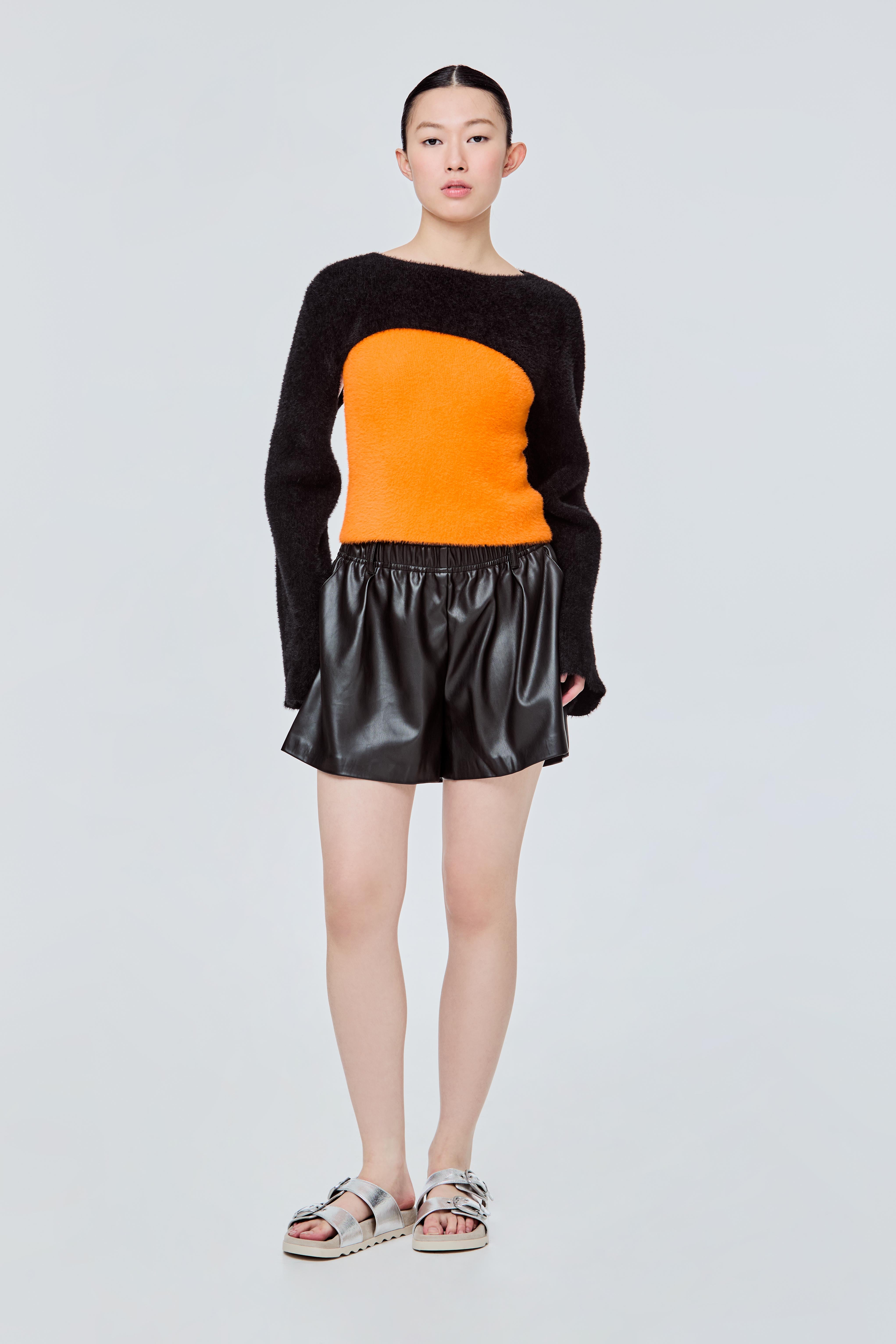 Fuzzy Knit Bolero Shrug