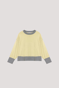 Contrast Color Knitted Top