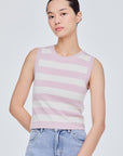 Contrast Stripes Knit Top