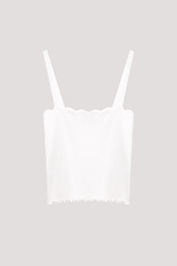 Cropped Scallop Camisole