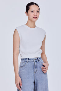 Side Contrast Detail Knit Top