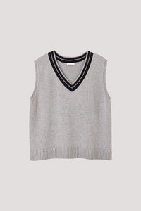 V-Neck Knitted Vest