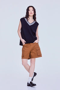 V-Neck Knitted Vest