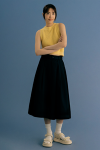 Belted Pleated Culottes