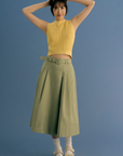 Belted Pleated Culottes