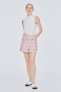 Patch Pocket Tweed Shorts