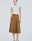 Belted Pleated Culottes