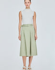 Belted Pleated Culottes