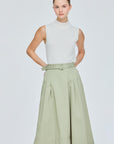 Belted Pleated Culottes