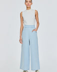 Thick Waistband Wide Leg Jeans