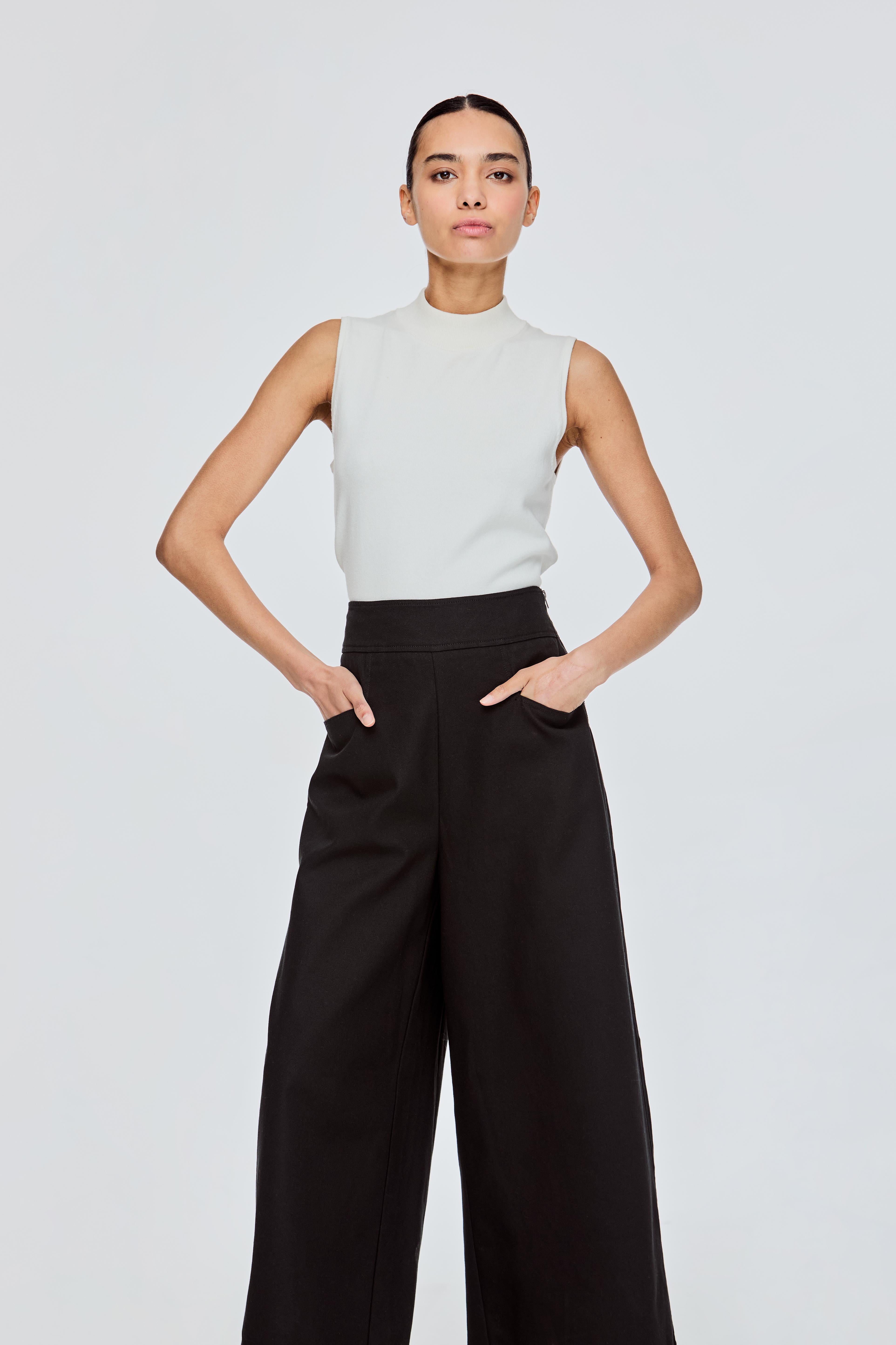 Wide Fit Front Pocket Pants