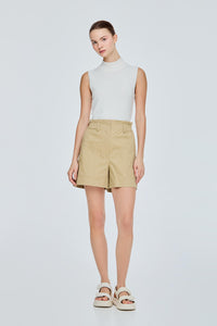 Patch On Pocket Shorts