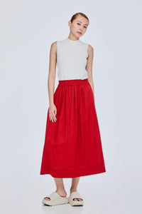 Elasticated A-Line Skirt