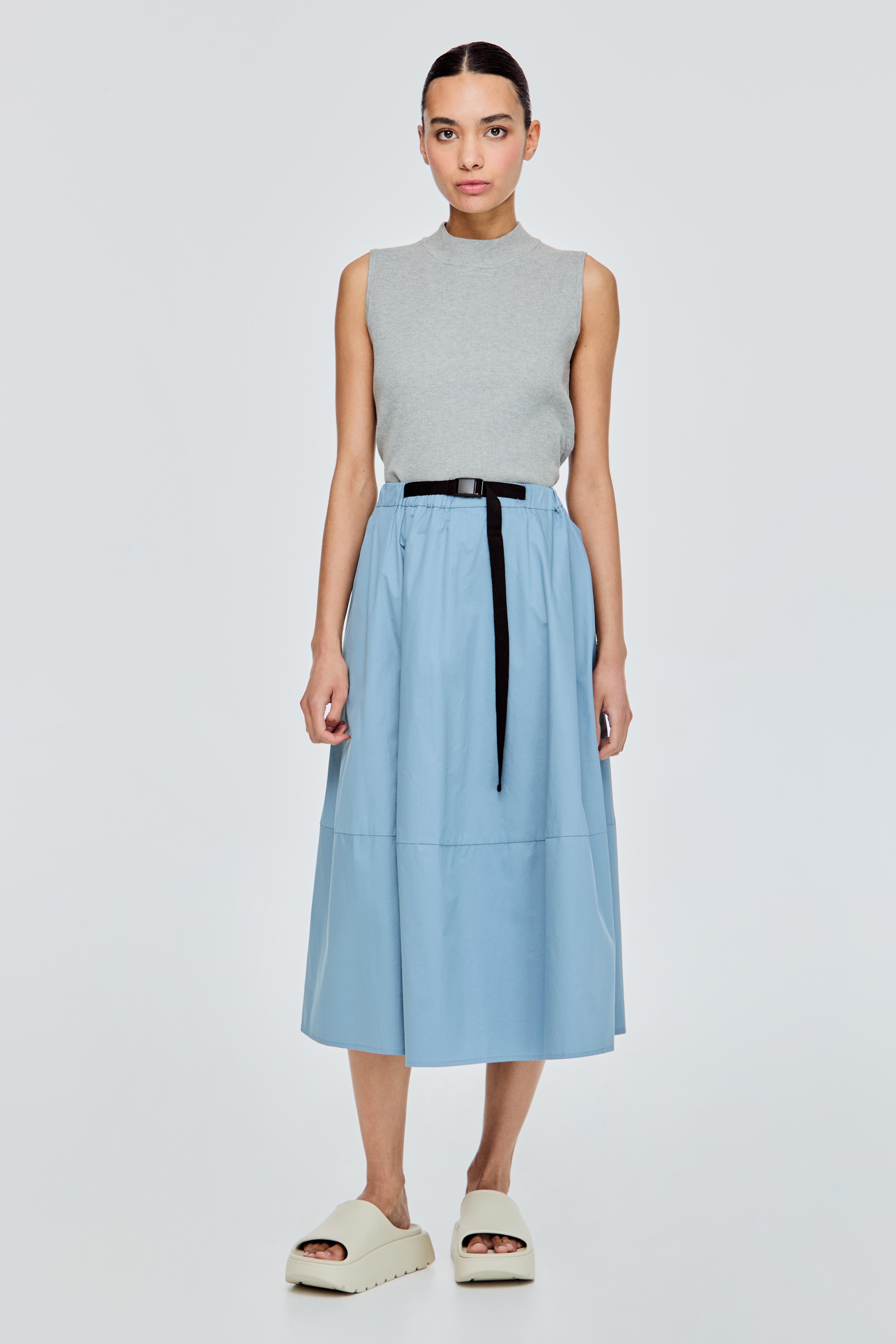 Two Tone Flare Skirt