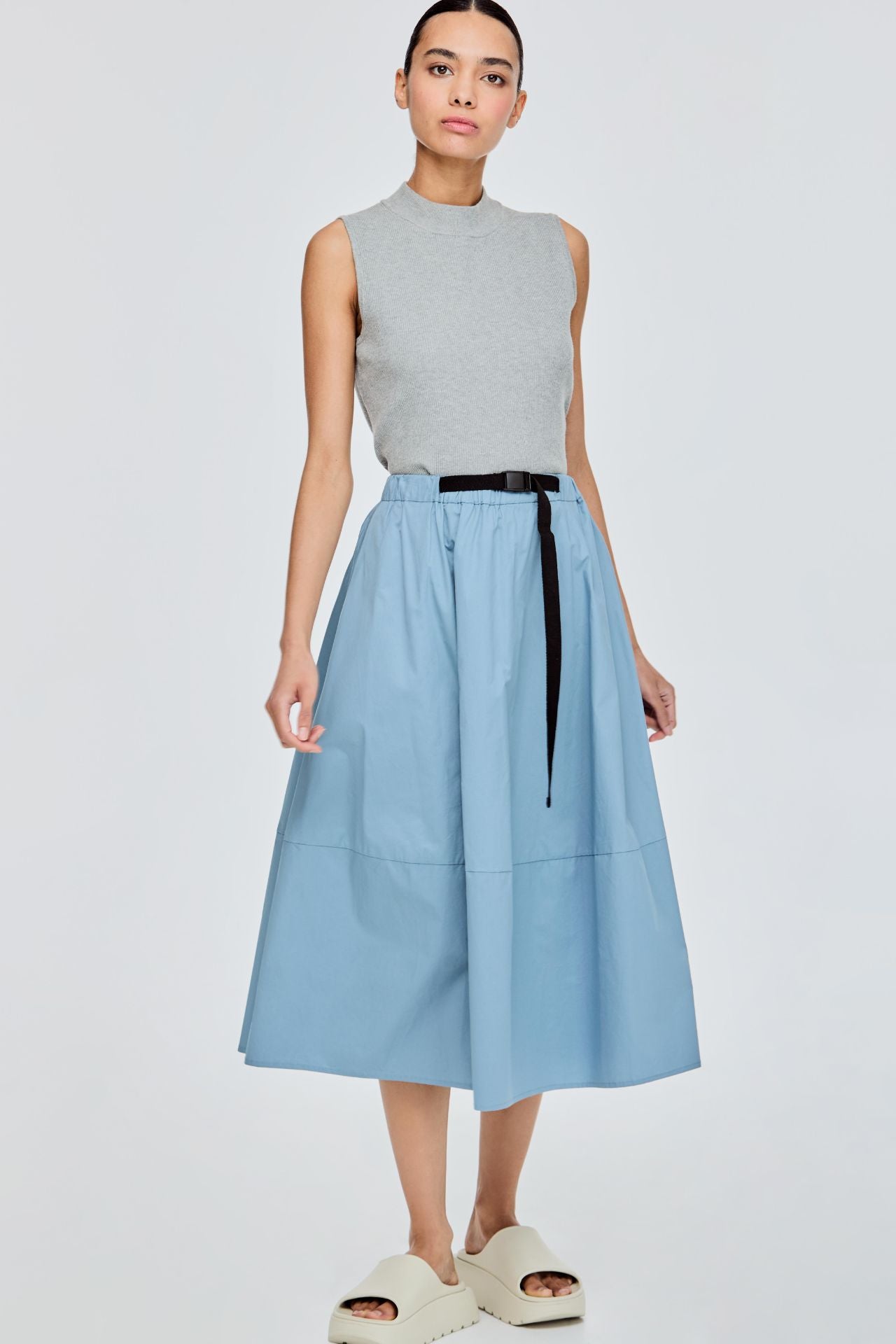 Two Tone Flare Skirt