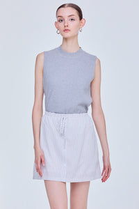 Relaxed Drawstring Skirt