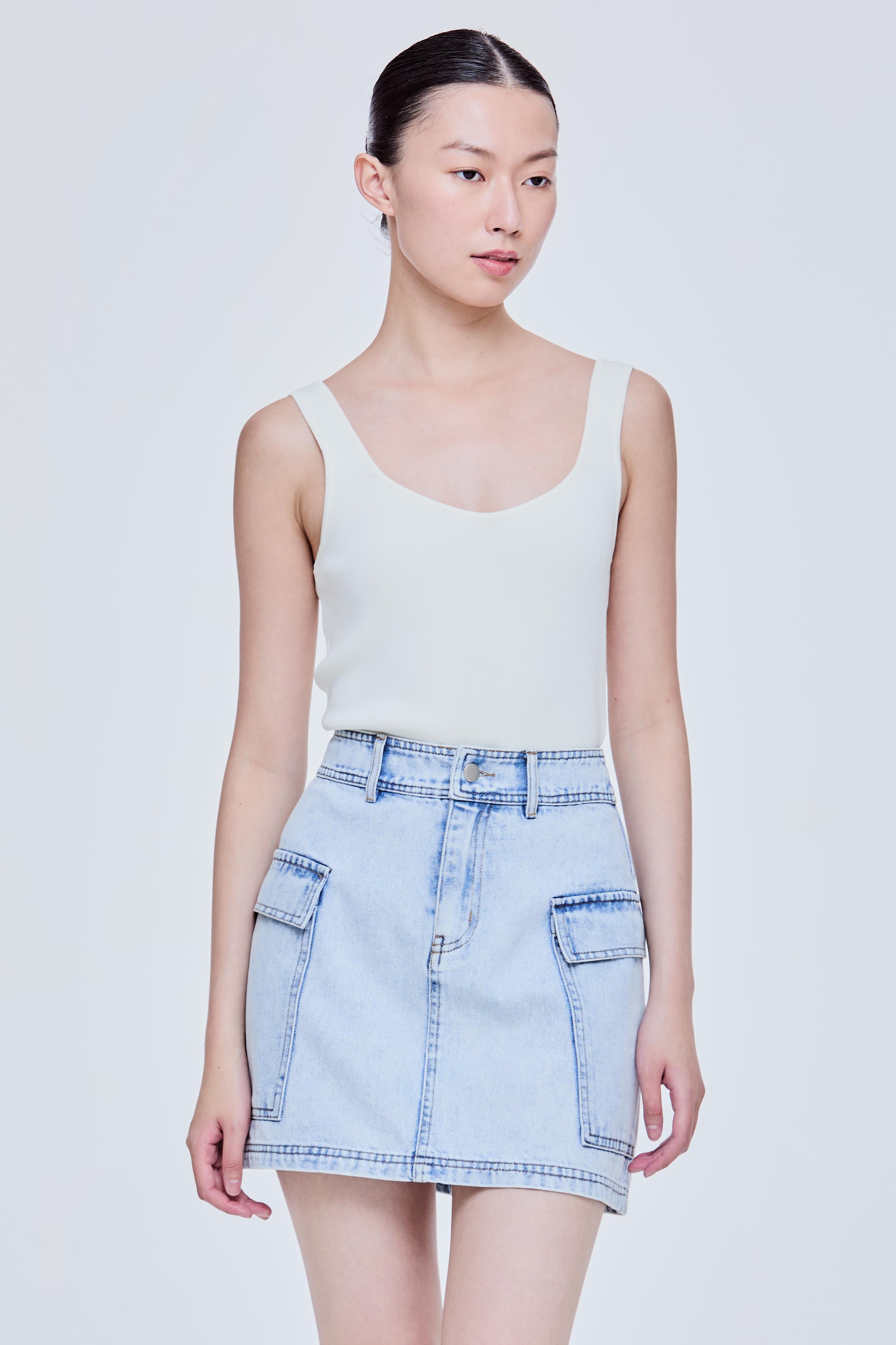 Denim Mini Skirt