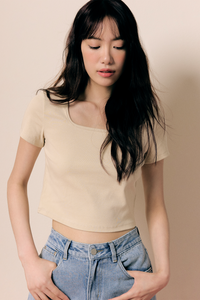 Jersey Cropped Top