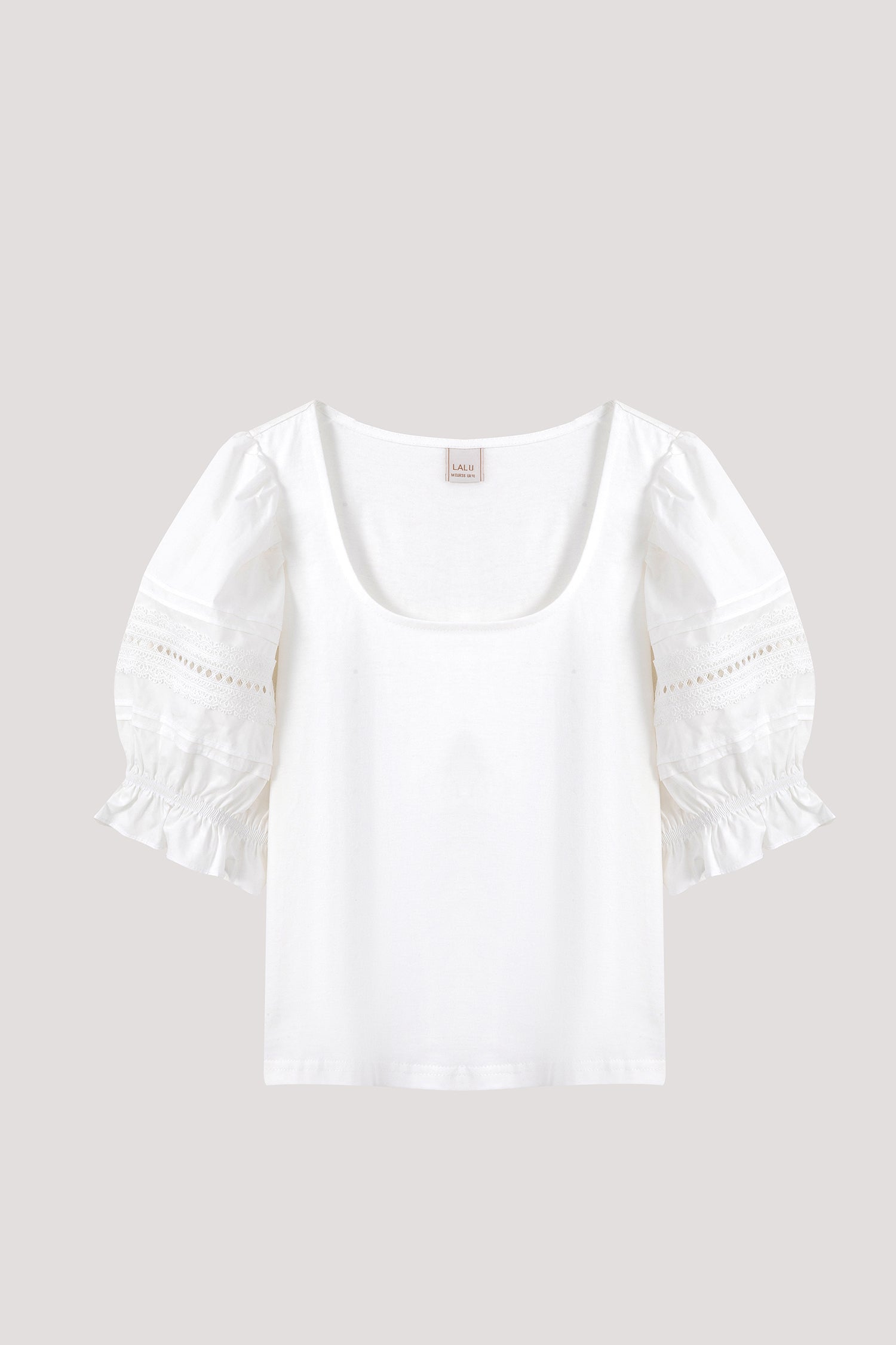 Embroidered Puff Sleeve Blouse