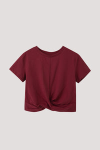 Basic Criss-Cross Hem Blouse