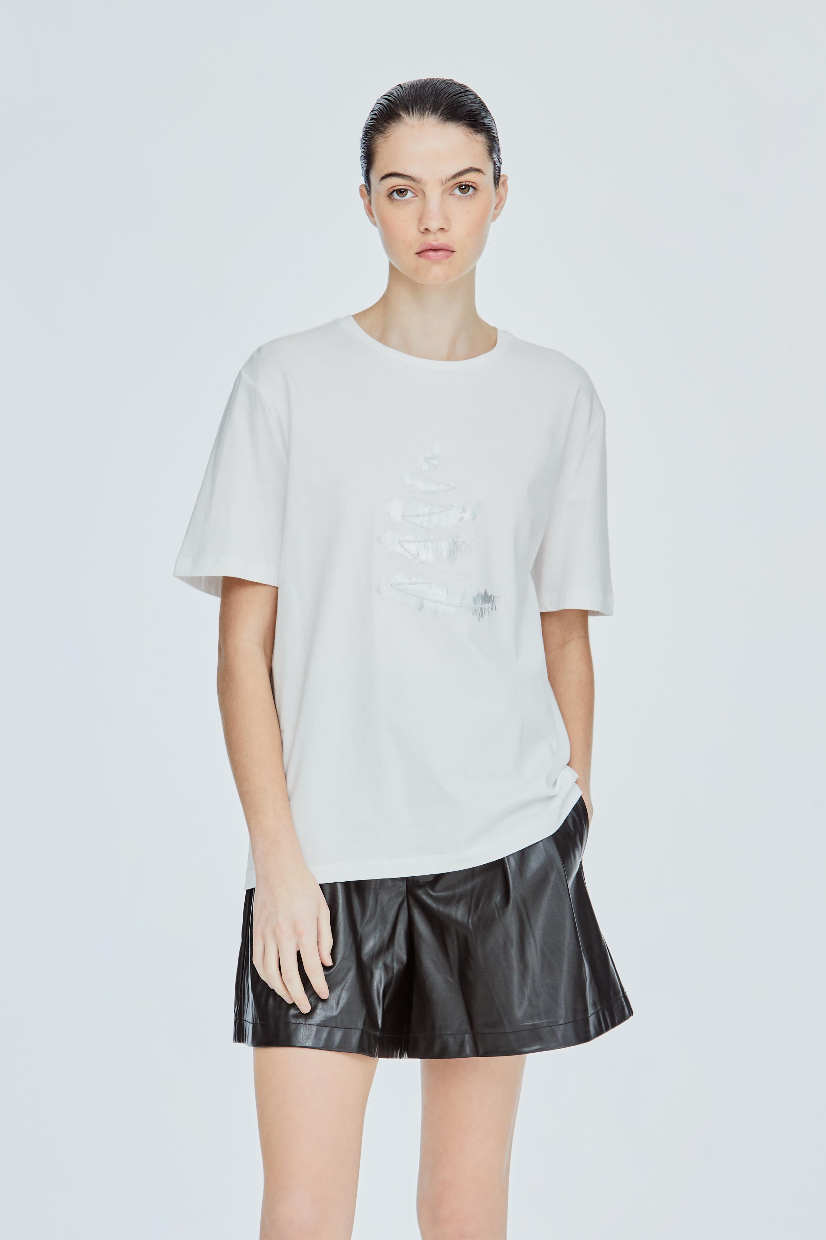 Printed Foiled Rope Logo Tee
