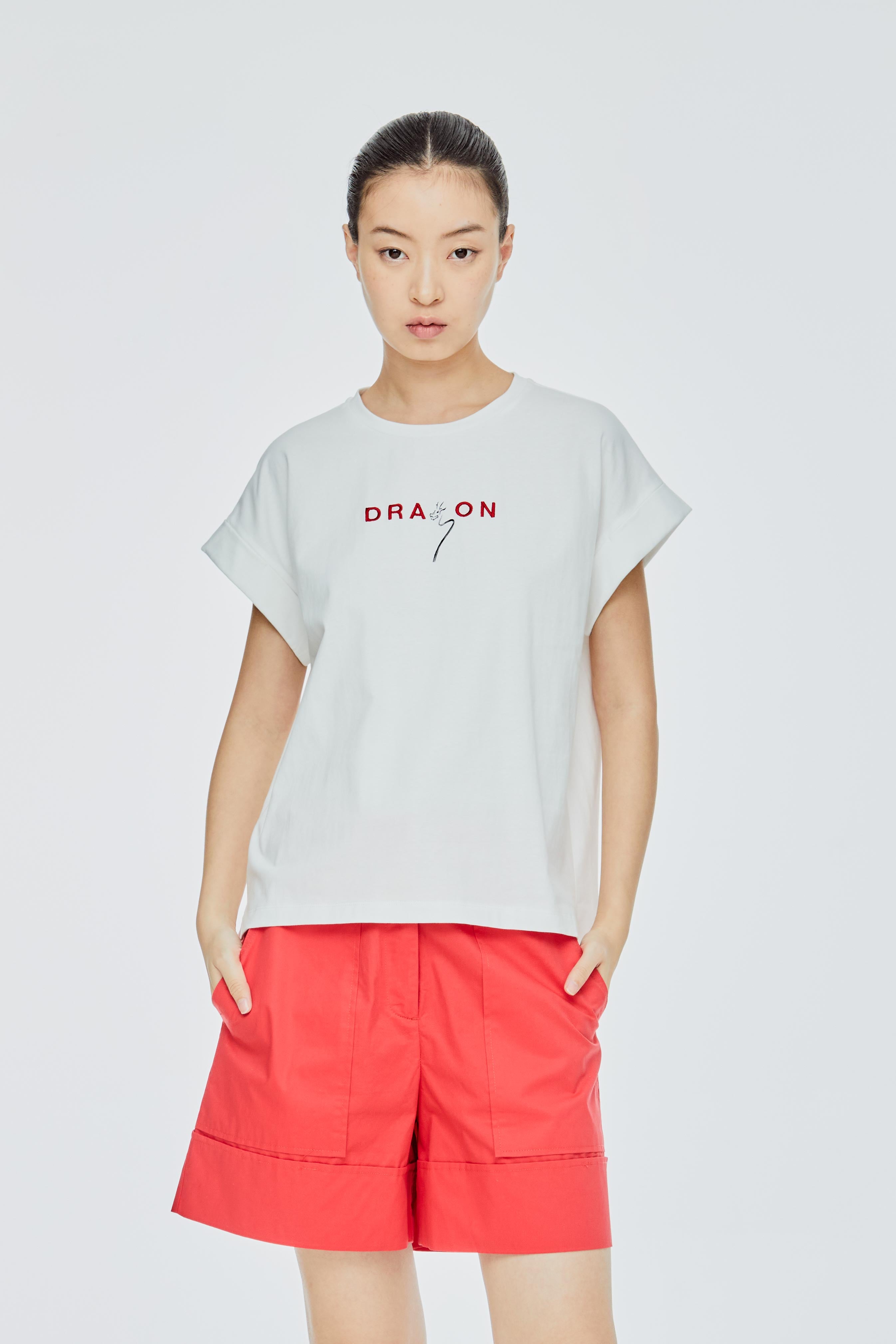 Dragon Embroidery Magyar Tee