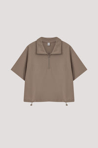 Corded High Neck Pullover