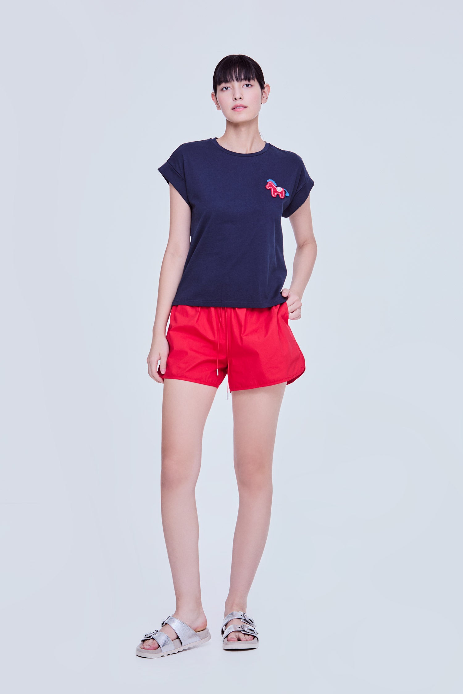 Embroidered Applique Tee