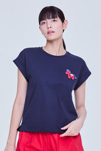 Embroidered Applique Tee