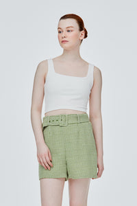 Square Neck Crop Tank Top