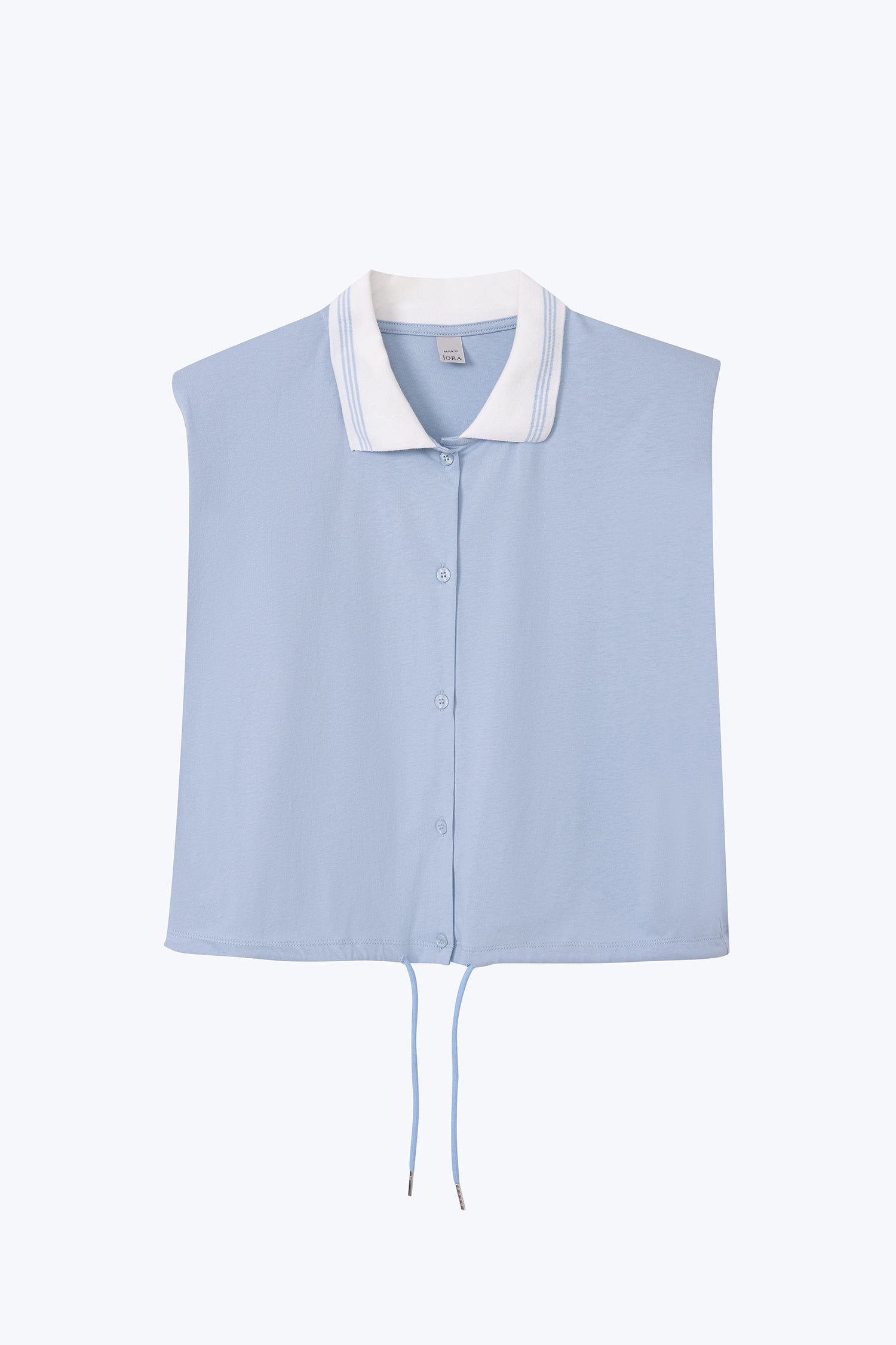 Sleeveless Polo Top