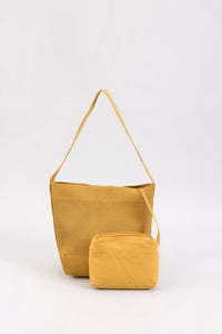 Mesh Knit Slouch Shoulder Bag