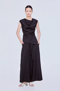 Asymmetrical Cowl Neck Top