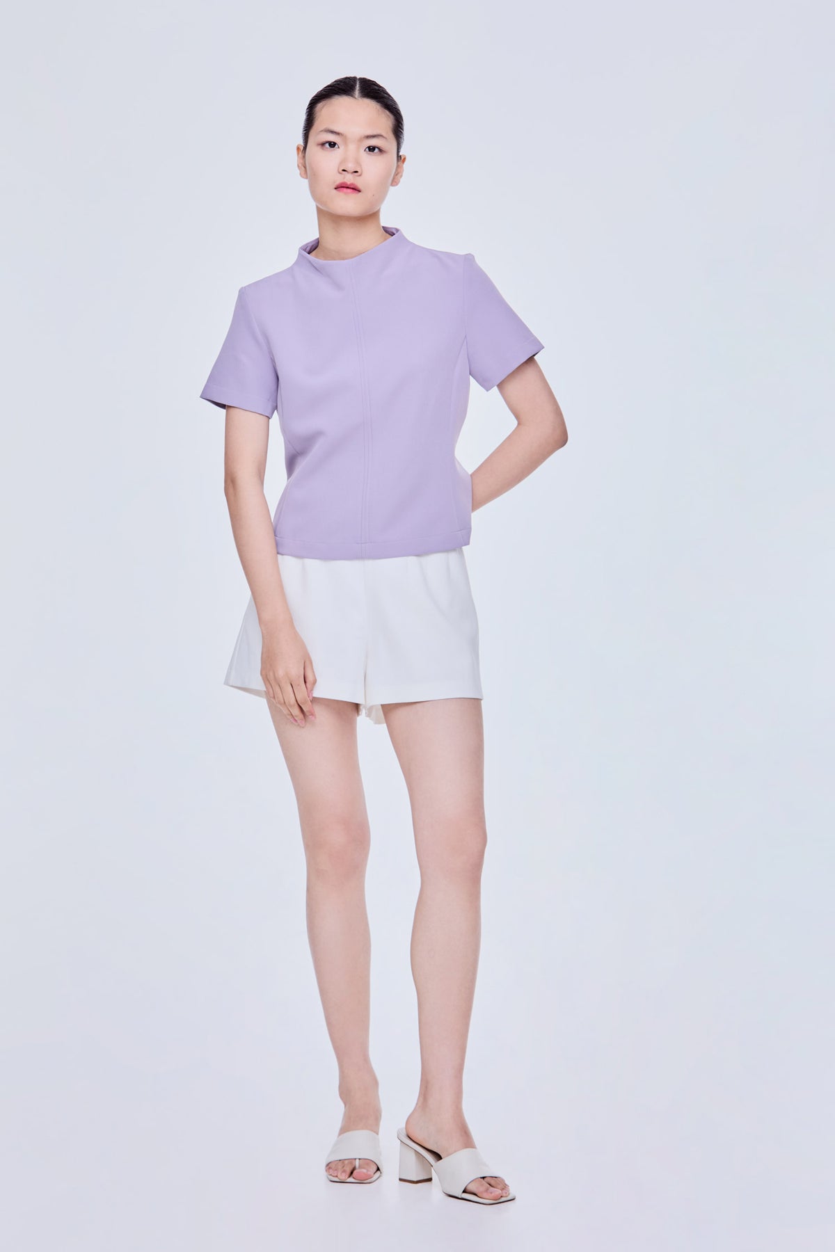 Mock Neck Knit Top