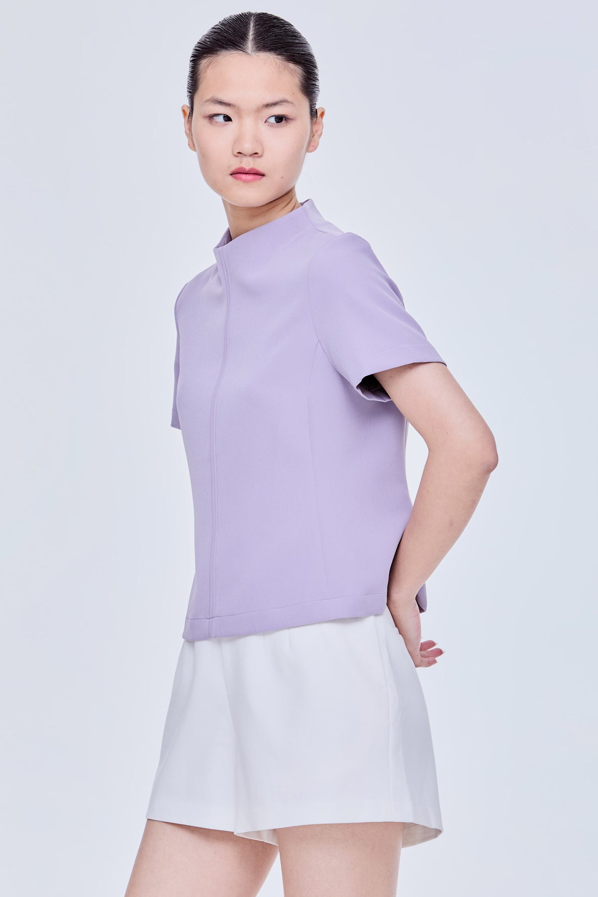 Mock Neck Knit Top