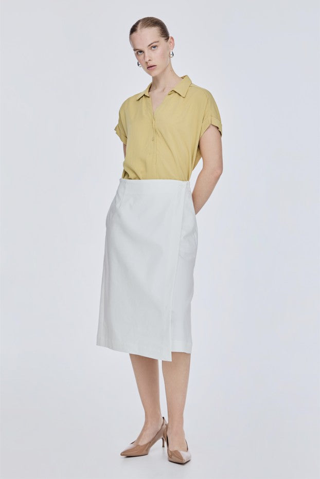 【韓国人気★RECTO】FRINGE H-LINE SKIRT アイボリー SLY | SHAGGY FRINGE I LINE スカート (スカート(ロング