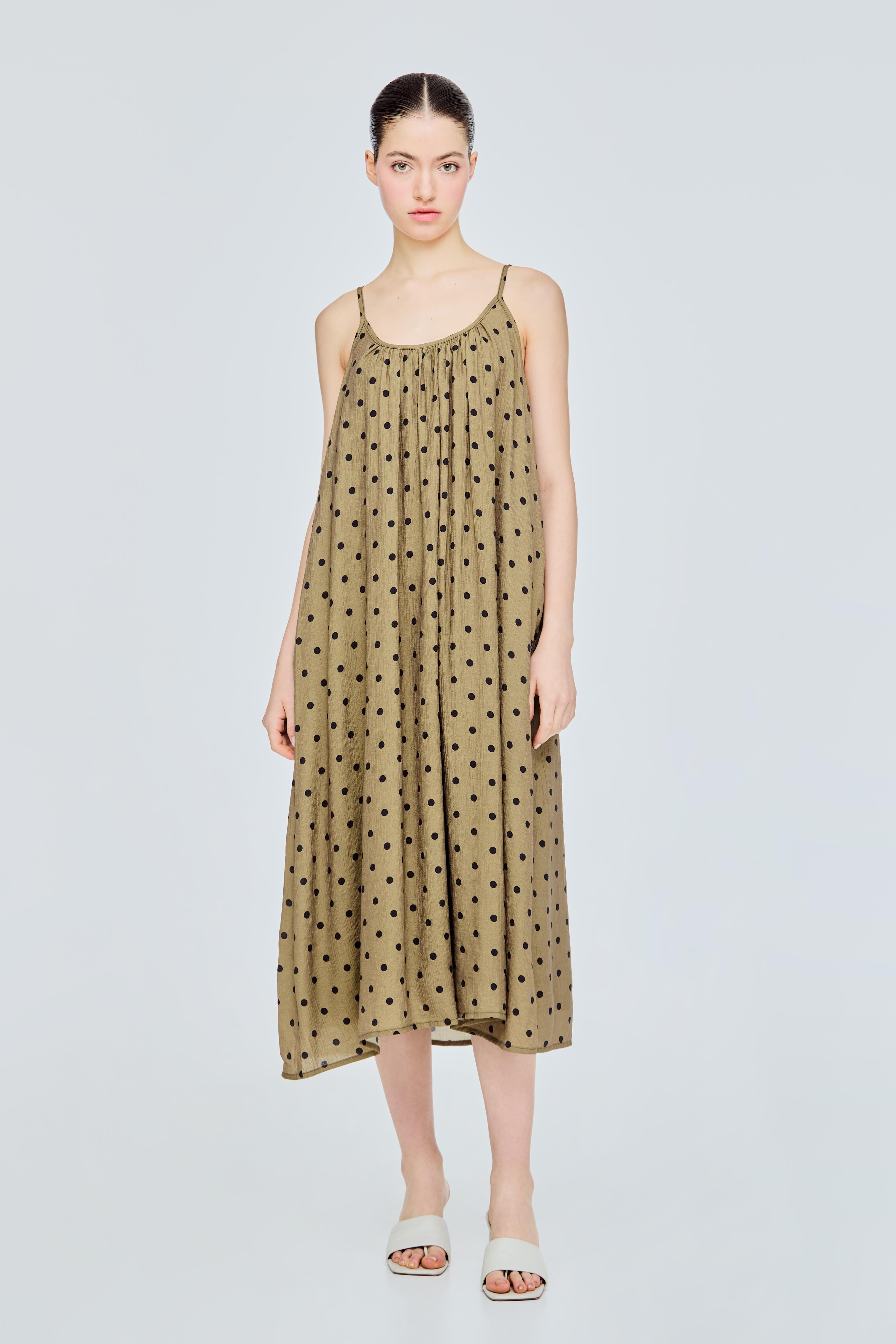 Printed Polka Dot Sundress