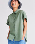 Relax Fit Short Sleeve Blouse