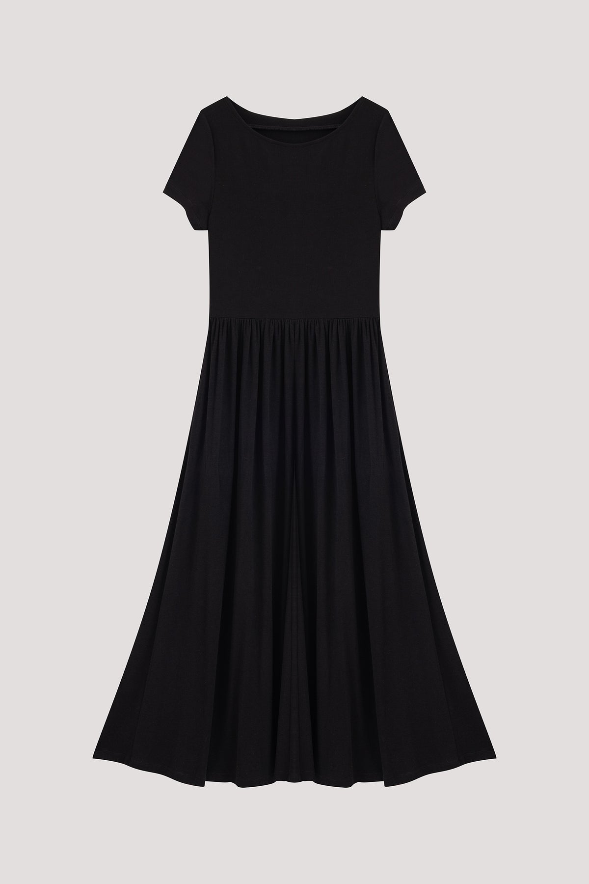 Wide Neck Jersey Dress