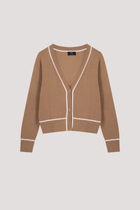 Contrast Edge Cardigan