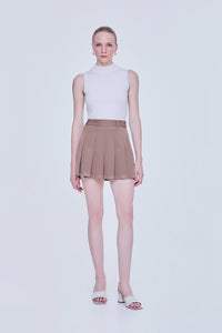 Pleated Mini Skirt