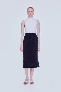Corduroy Straight Skirt