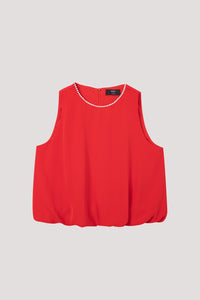 Puffy Pearl Embellished Top